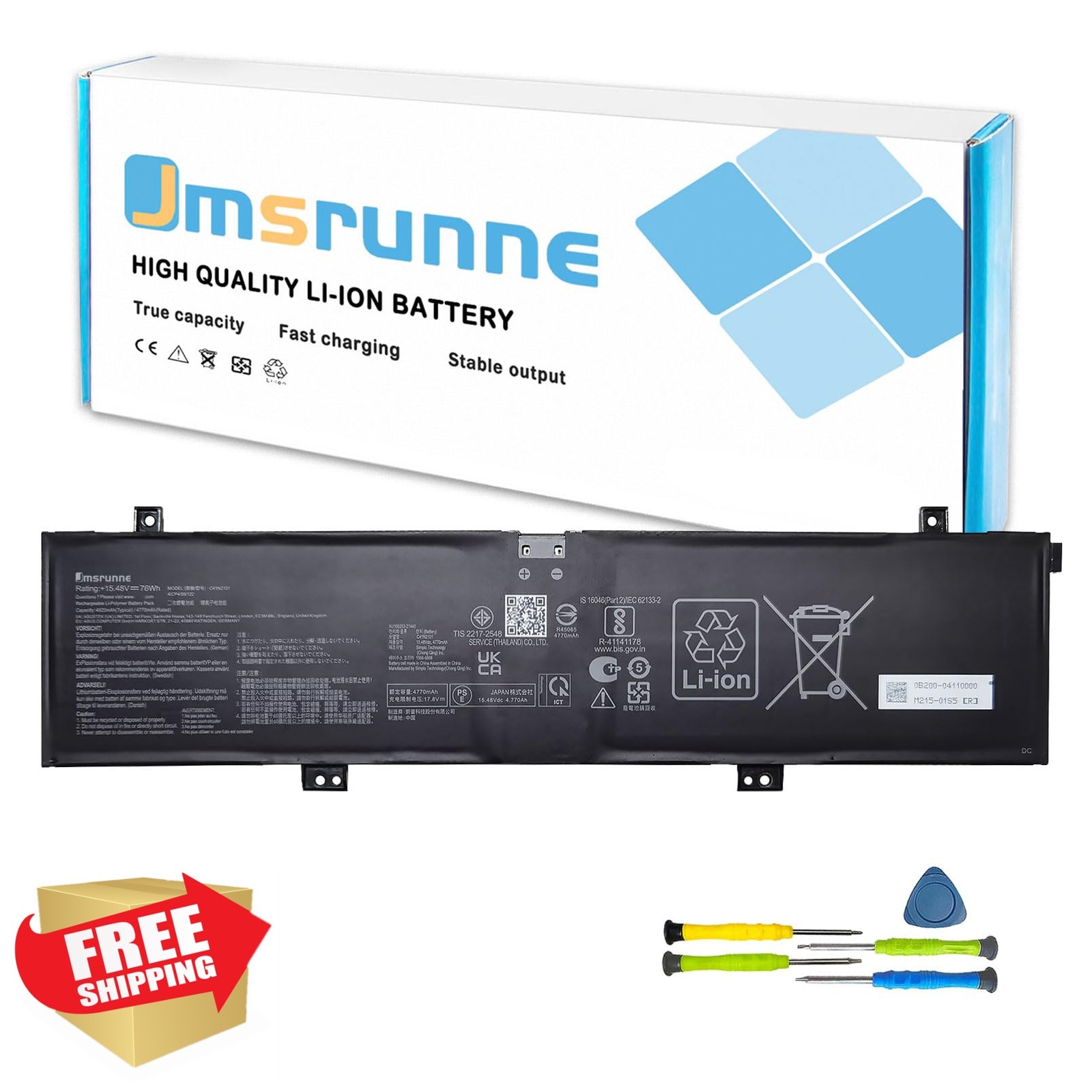 Jmsrunne Asus Zenbook Pro 14 Duo OLED UX8402ZA Battery