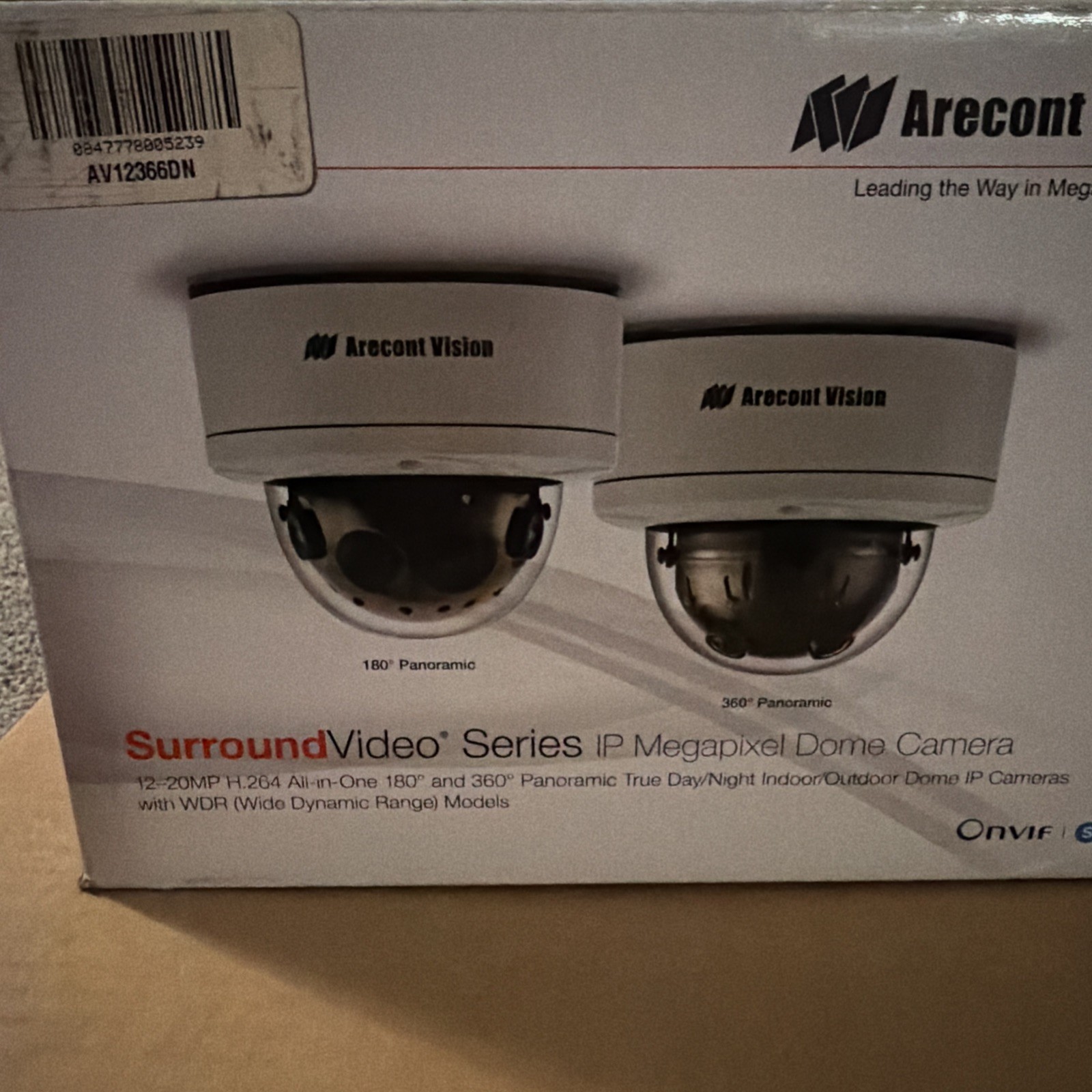 Sealed! Arecont Vision AV12366DN SurroundVideo 12MP Outdoor 360° Panoramic