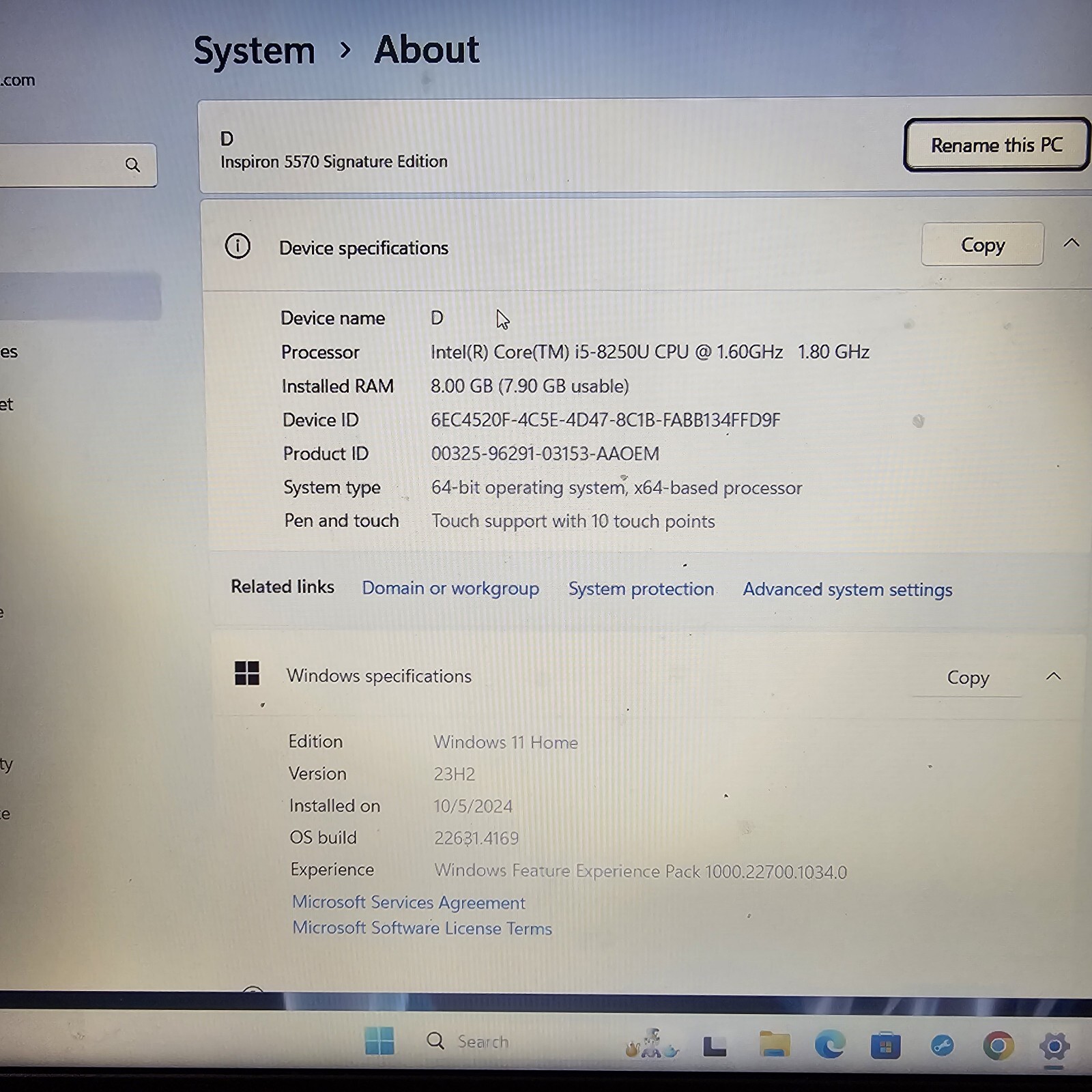 Dell Inspiron 15 5000 Touchscreen Backlit Laptop PC i5-8250U Quad, 1TB HDD 2018