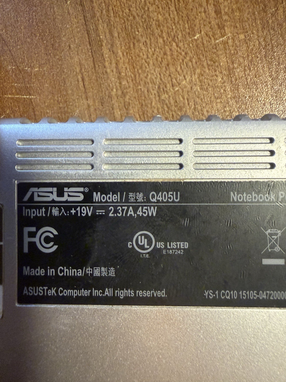 ASUS Q405U 14″ Laptop Intel CORE I5 8th Gen (read)