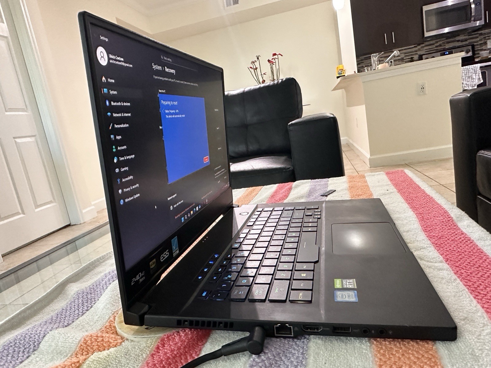 ASUS ROG Zephyrus M15 i7-9750H RTX 2070 Q-Max 8GB DDR4 32GB 1TB SSD 15.6″ FHD