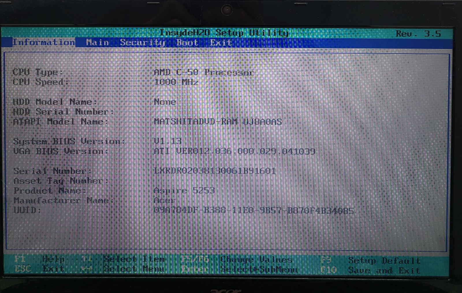 Acer Aspire 5253-BZ412 15.6″ Laptop AMD C-50 4GB Ram NO HD/OS (FL)