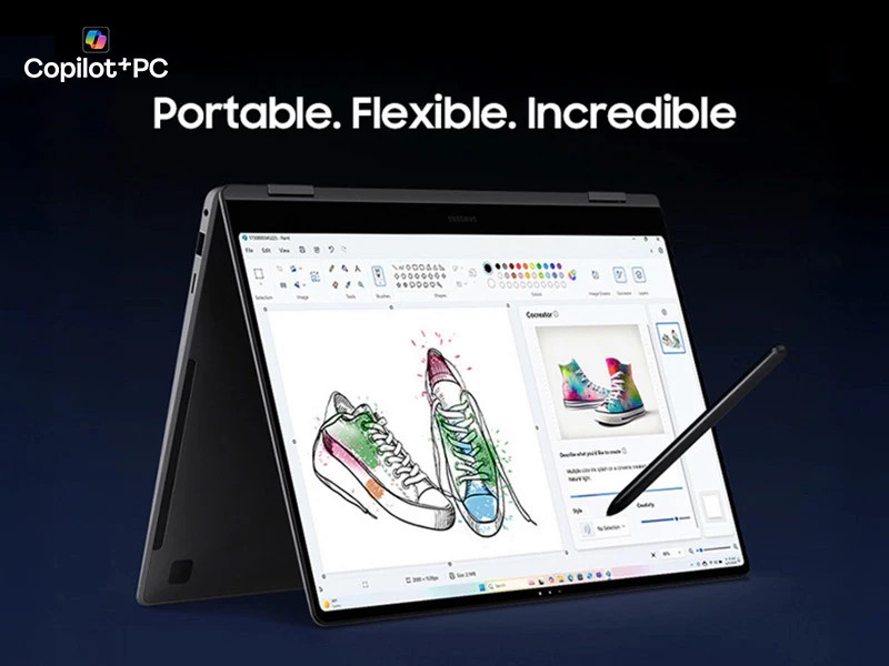 Samsung Galaxy Book5 Pro 360 NP960QHA 16″ AR AMOLED TouchD 16GB 1TB SSD Gray