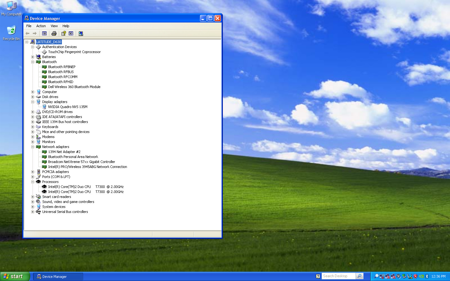 Dell Latitude D630 Core 2 Duo @2.0GHz 4GB RAM 256GB SSD Windows XP Pro SP3
