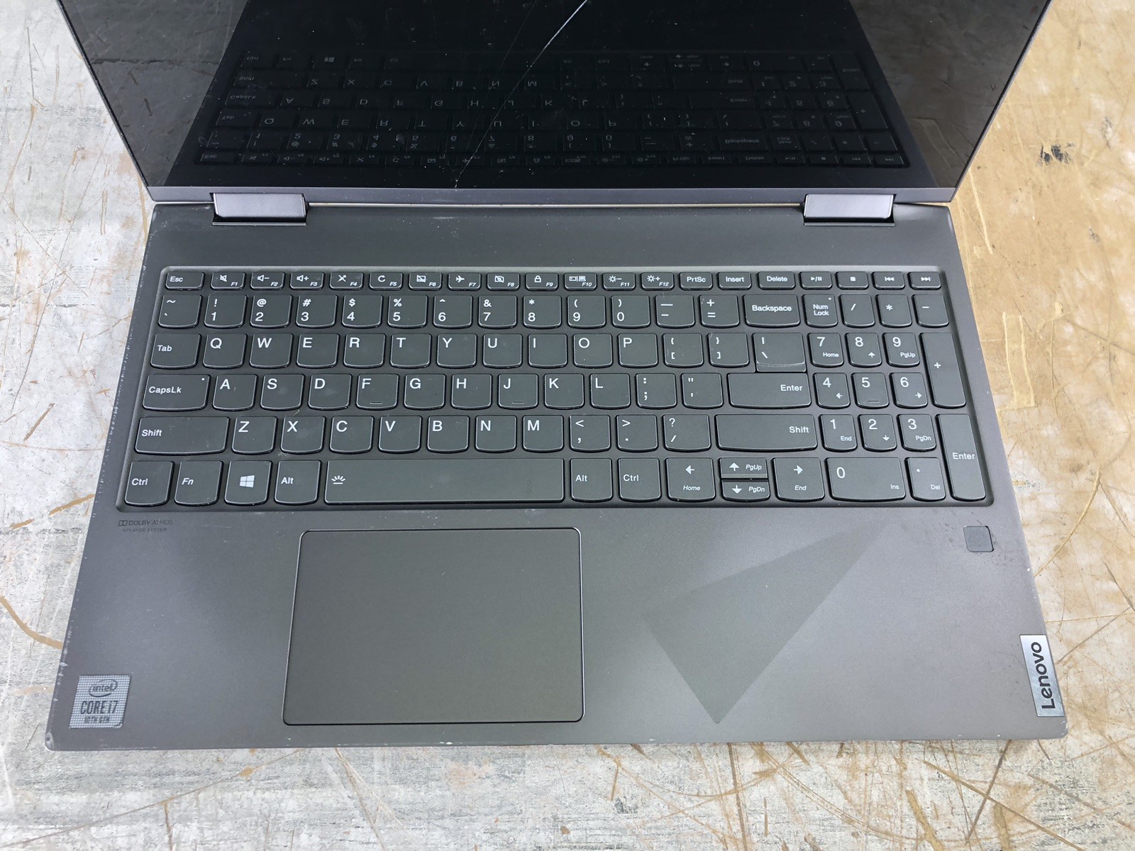 LENOVO YOGA C740-15IML i7-10510U @ 1.80GHz, 12GB RAM, NO HDD/OS – (FOR PARTS)