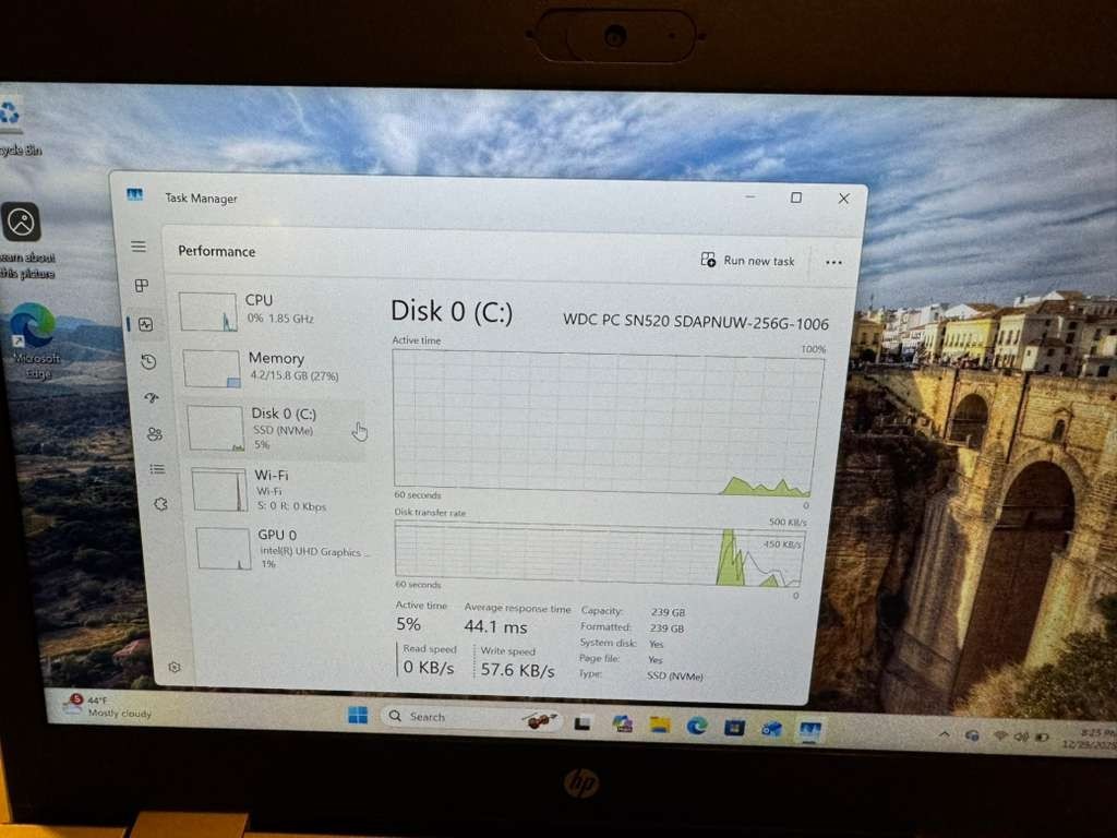 HP ProBook 640 G5 Laptop IntelCore i5-8365U 16GB RAM 256GB NVMe with AC Adapter