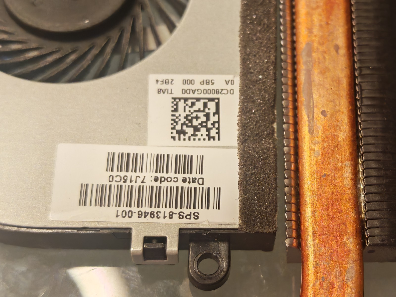 HP 15-AC 250 255 G5 250 G4 15-AY FAN HEATSINK AT1EM0020F0 DC28000GAD0