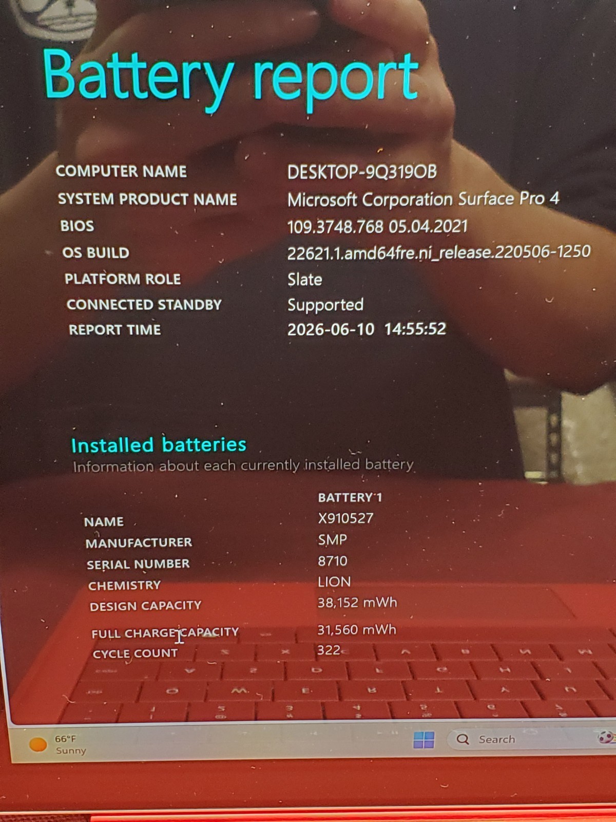 Microsoft Surface Pro 4 i7 6650U 2.20GHz/ 16GB / 512GB SSD #2867