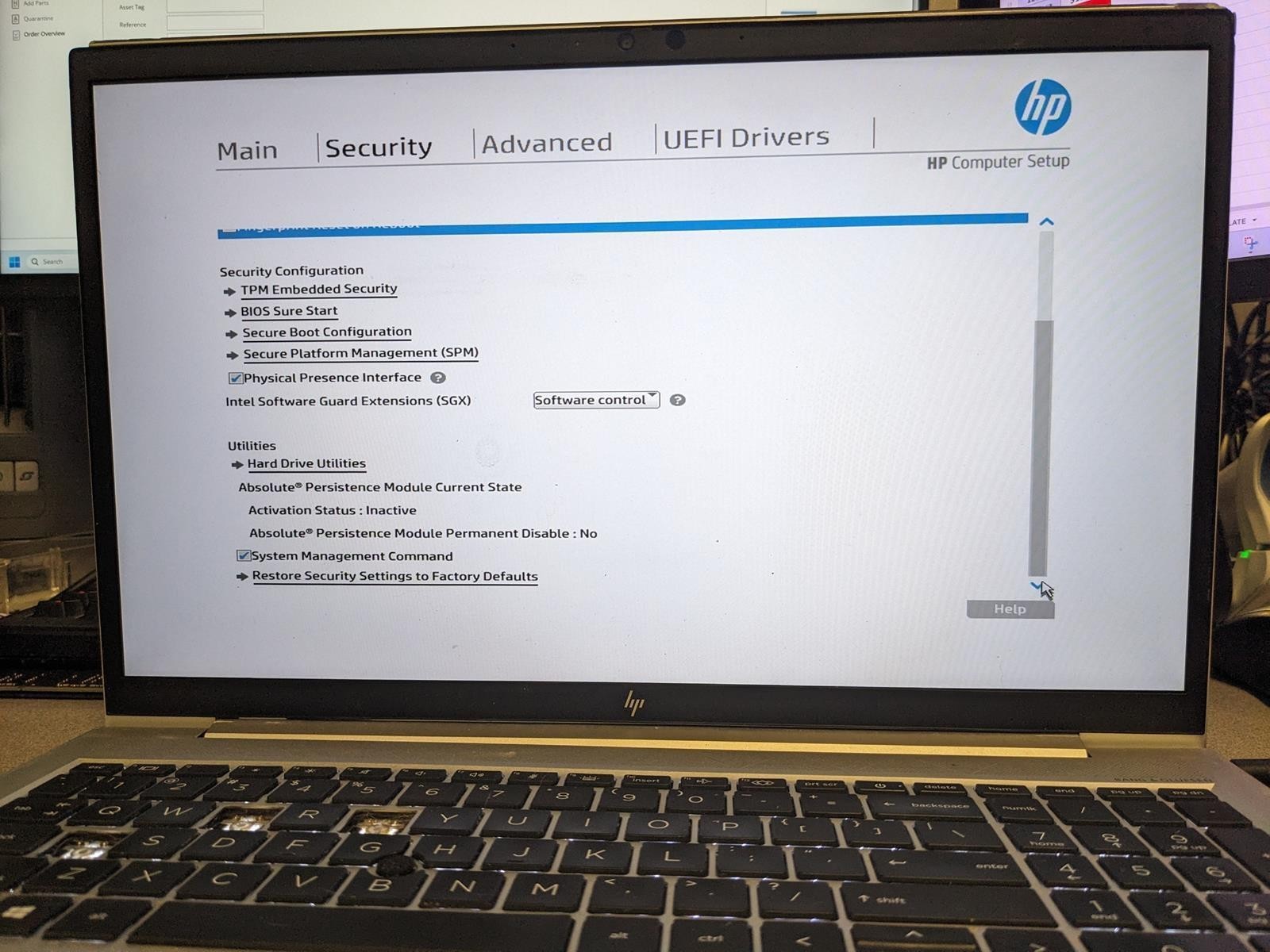 HP ELITEBOOK 850 G7 i7-10510U @ 1.80GHz, 8GB RAM, NO HDD/OS – (FOR PARTS)