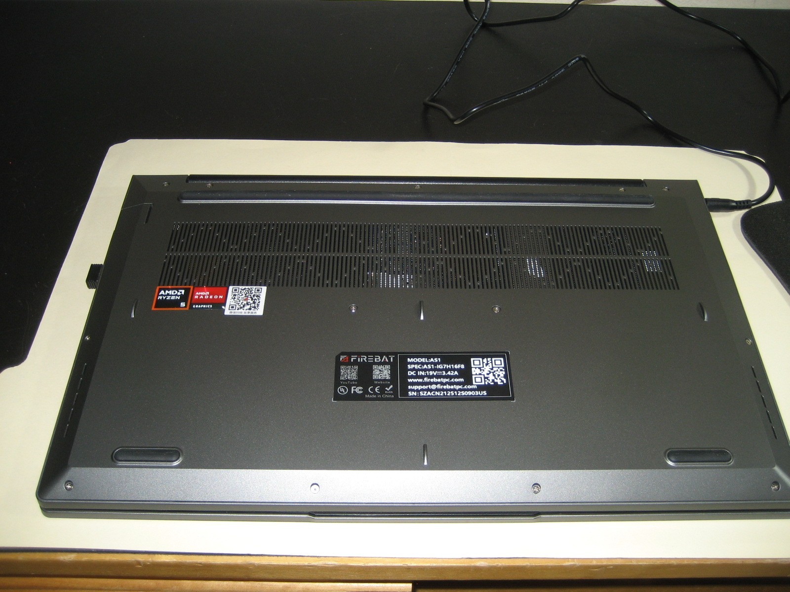 New 15.6″ Laptop, Ryzen 5 2.3GHz 6 Core, 512Gb M.2, 16Gb SODIMM Memory