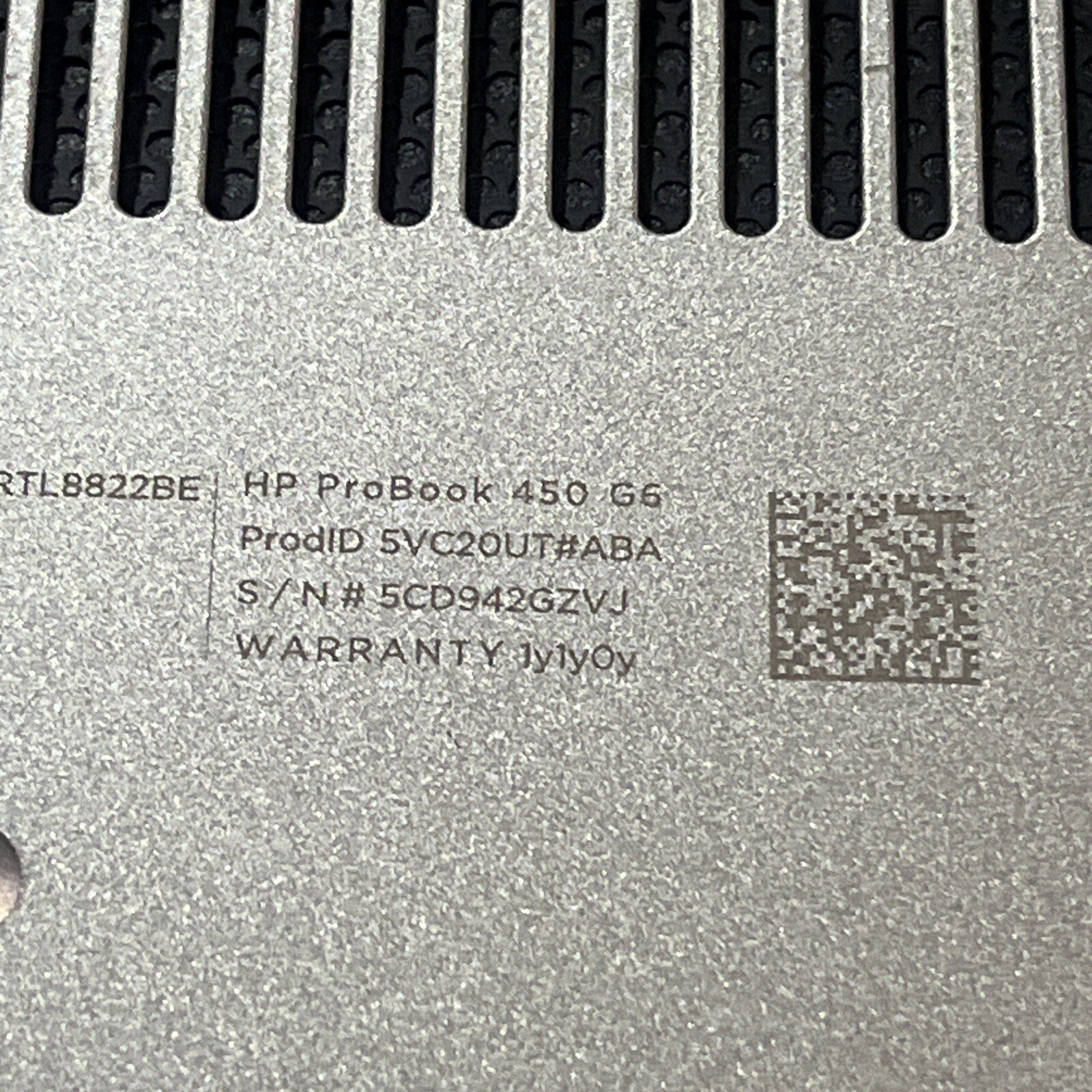 HP PROBOOK 460 G6 INTEL CORE I3 8TH GEN NO RAM NO HD