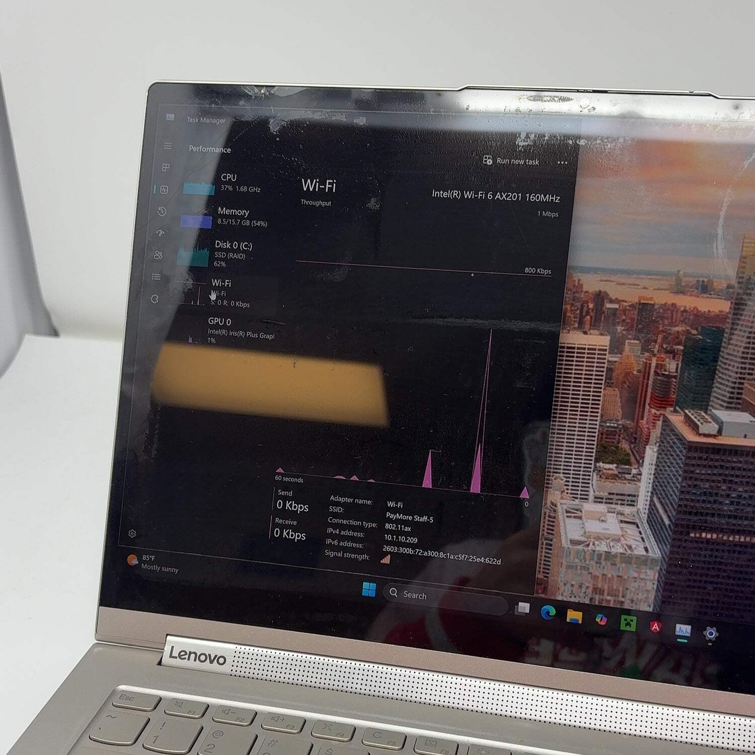 Lenovo Yoga C940 13abr8 14″ i7-1065G7 1.5GHz 16GB RAM 512GB SSD