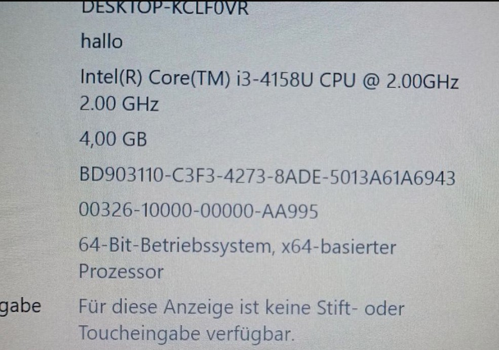 Acer Laptop Notebook PC i3, V 2.00 GHz, 4 GB, 200 GB SSD HDMI
