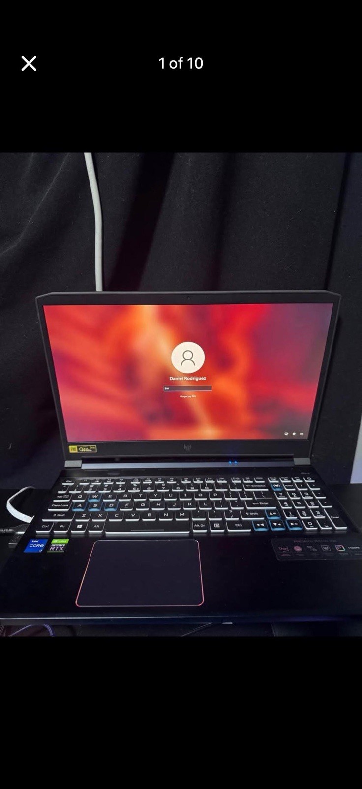Acer Predator Triton 300 Gaming Laptop i7-11800H RTX 3070 16GB 477GB SSD Win11