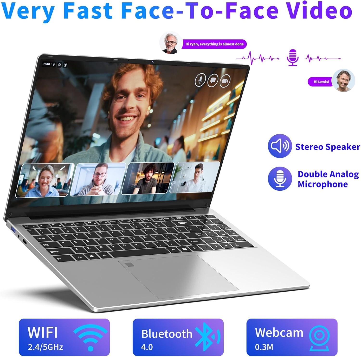Laptop Computer, Gaming Laptops 2025, 16 Inch Lap