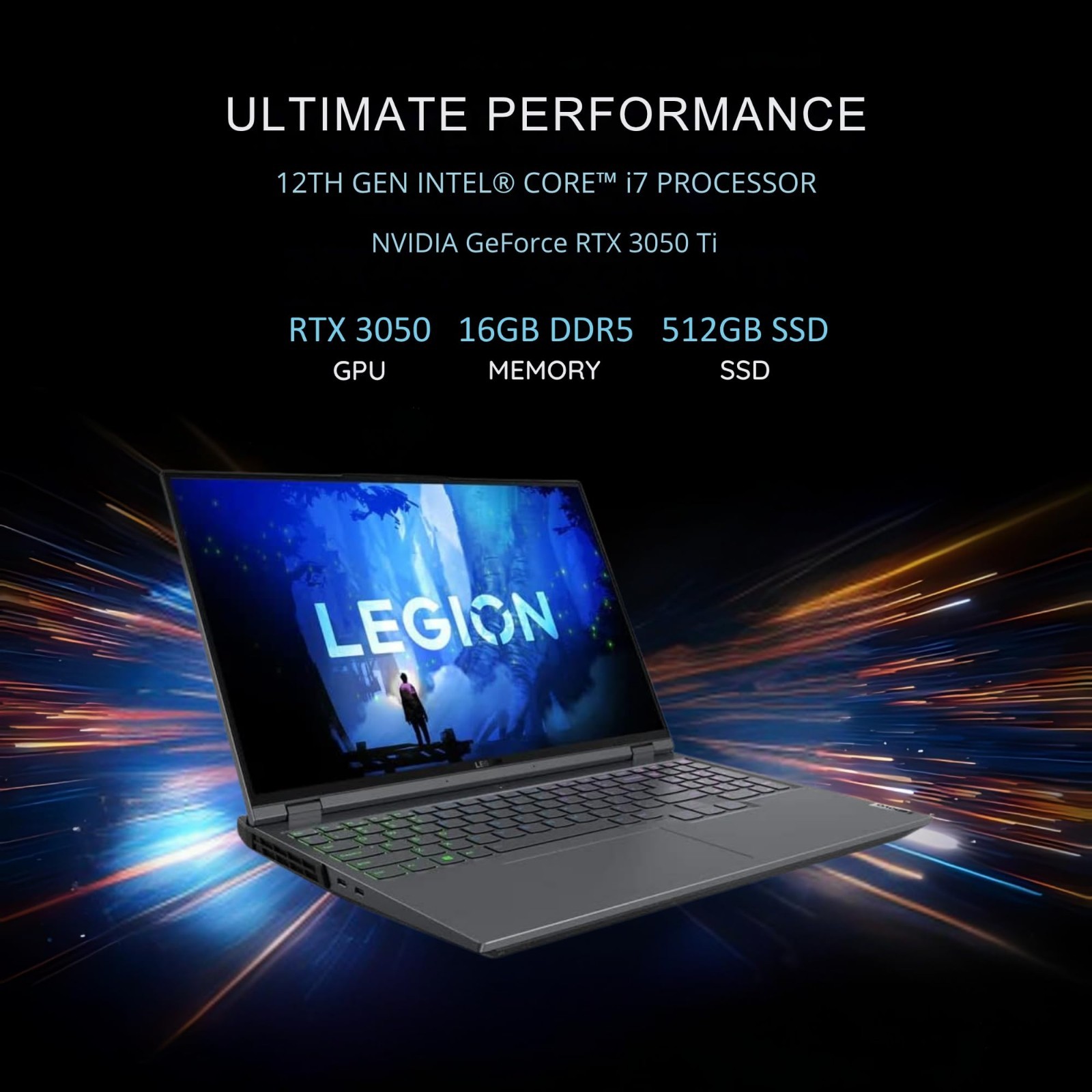 Lenovo Legion 5 Pro 16IAH7 (82S00003US) Gaming Laptop – Storm Gray