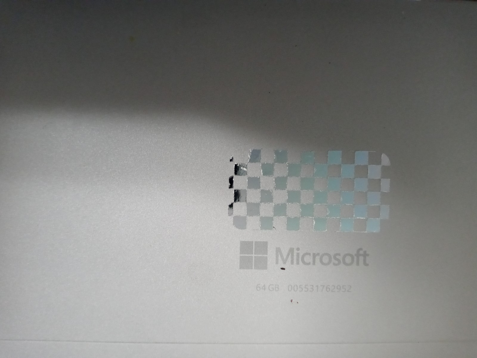 MICROSOFT SURFACE 1645 ATOM X7-Z8700@1.60GHZ 4GB RAM 64GB W10P TOUCH