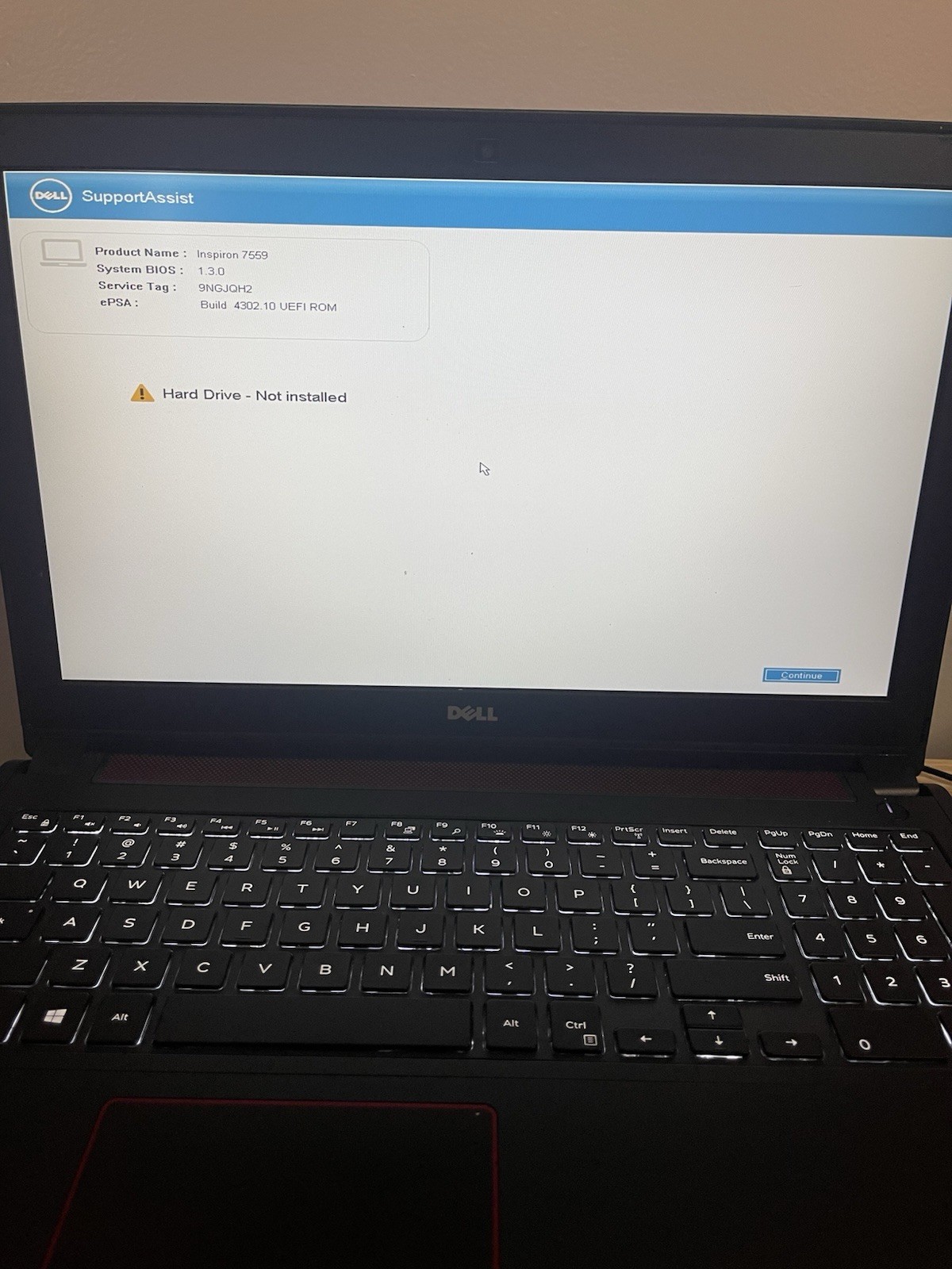 Dell Inspiron 7559 Boots 16GB RAM Charger Battery No SSD Parts. Read Description