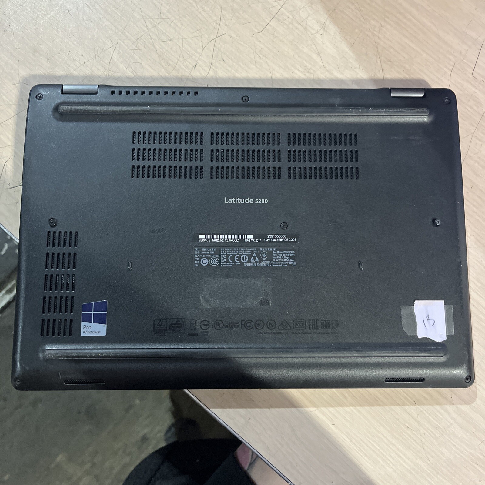 DELL LATITUDE 5280 INTEL CORE I3-7100U 2.40GHZ 8GB RAM NO HD