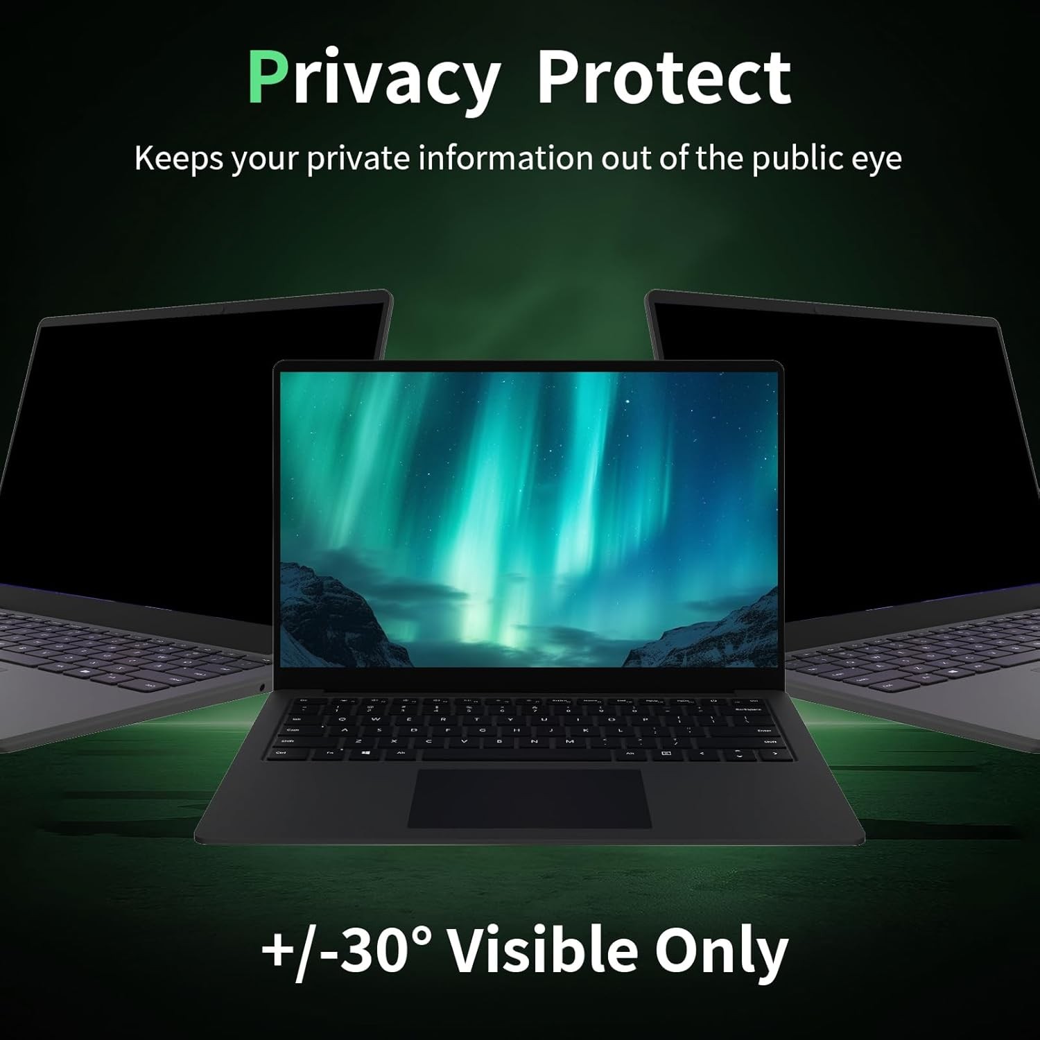 Laptop Privacy Screen 14 Inch, Anti-Glare Blue Light Computer Monitor Protector