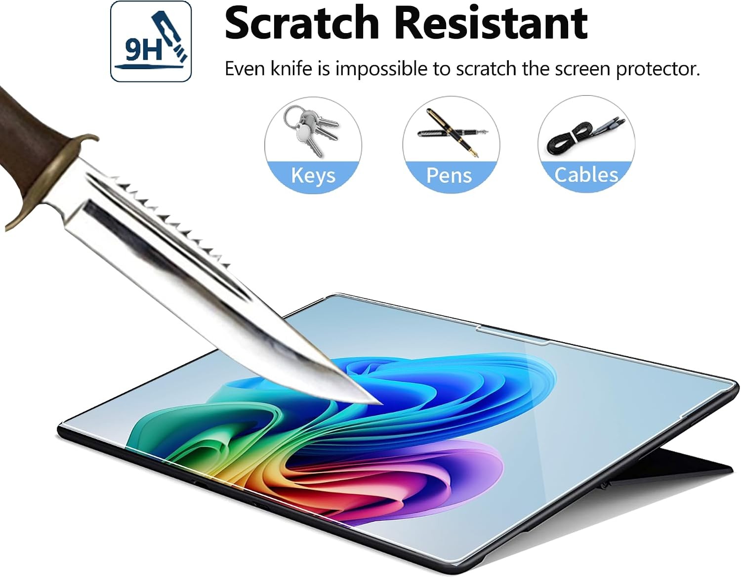 ArmorShield Screen Protector for Surface Pro 12 inch, HD Clear Tempered Glass, 2