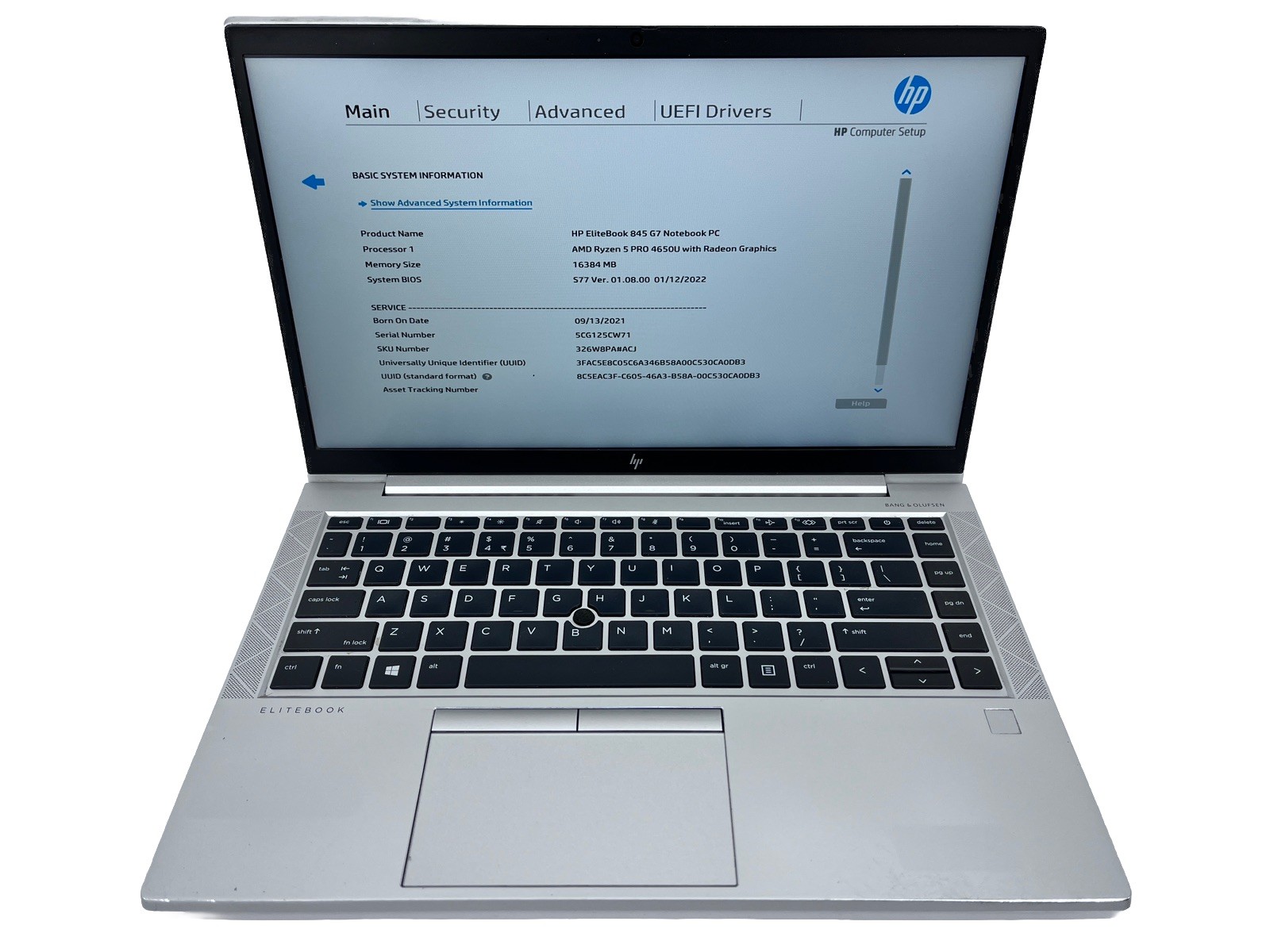 HP EliteBook 845 G7 14″ FHD R5-4650U w/Radeon @ 2.10GHz 16GB 512GB *Grade C*