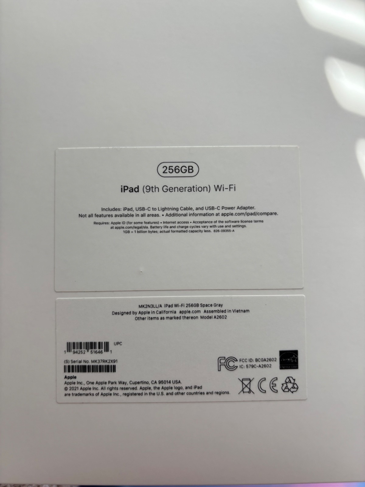 ipad 9th generation 256gb wifi