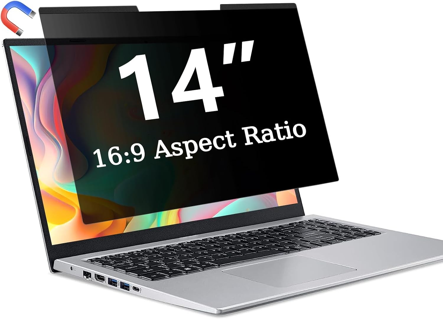 14 Inch 16:9 Magnetic Privacy Screen for Laptops HP Dell Acer Asus Samsung Lenov