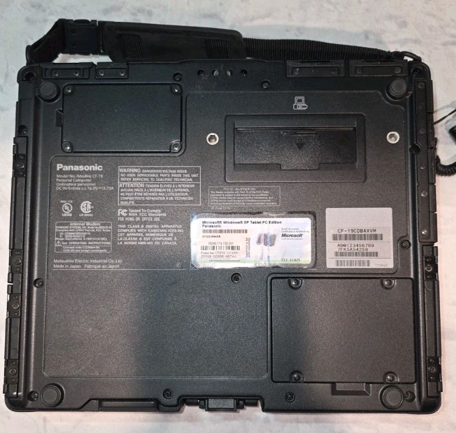 Panasonic Toughbook CF-19 MK1 Rugged Laptop 2gb 80gb WinXP with Stylus