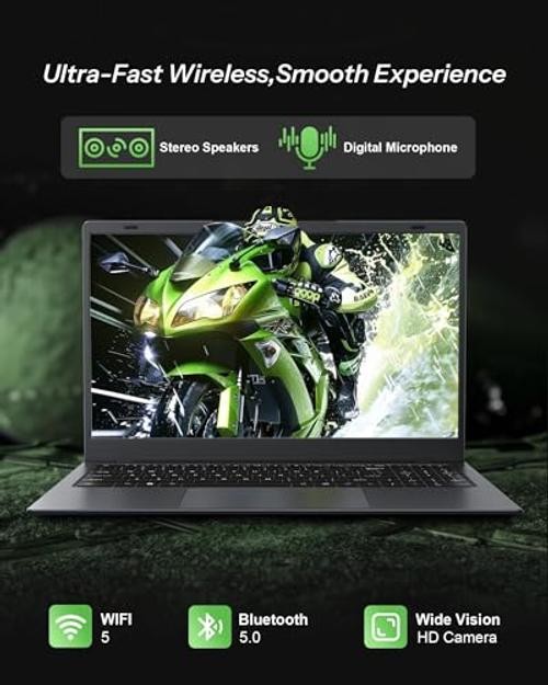 15.6 Inch Laptop with Pentium Gold 6500Y(Up to 3.4GHz), 8GB RAM 256GB 256 GB