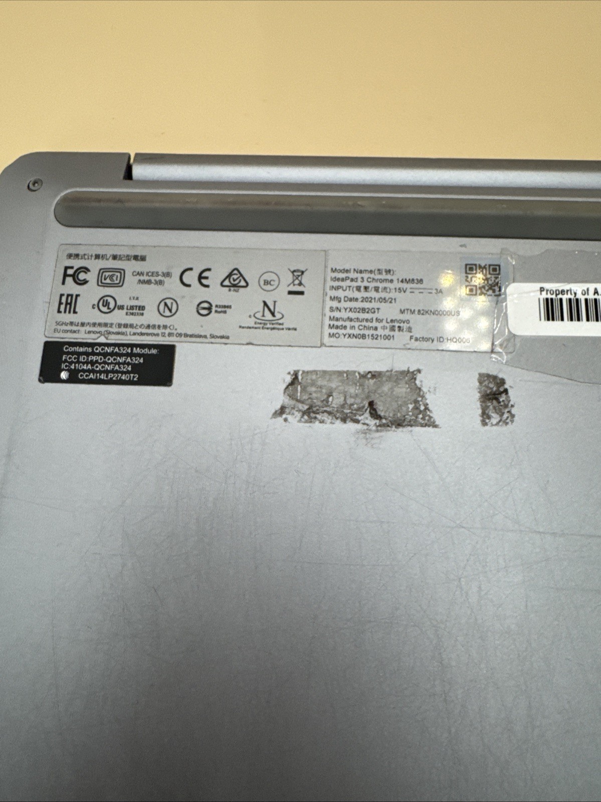 Lenovo IdeaPad 3 Chrome 14M836 14″ 64GB eMMC, MediaTek MT8183 *Issue*