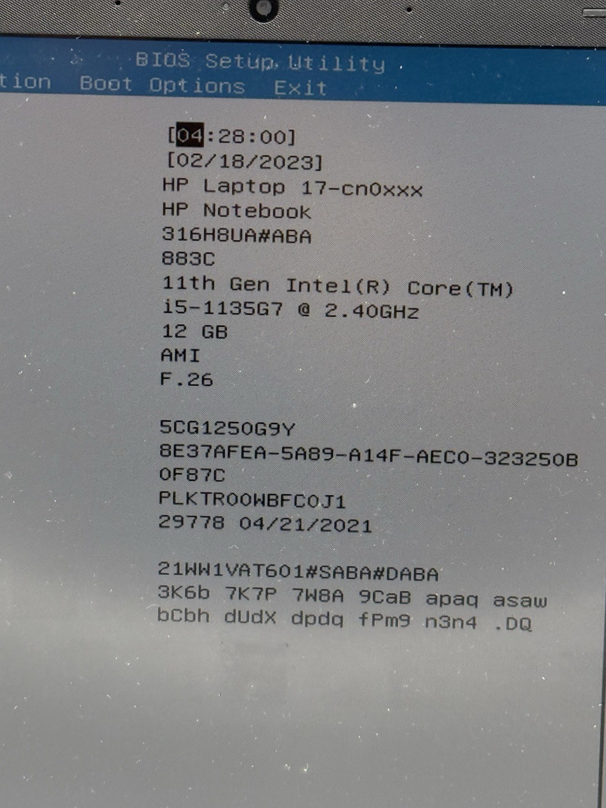HP 17-cn0053cl 17.3″ i5-1135G7 12GB Ram Read Description