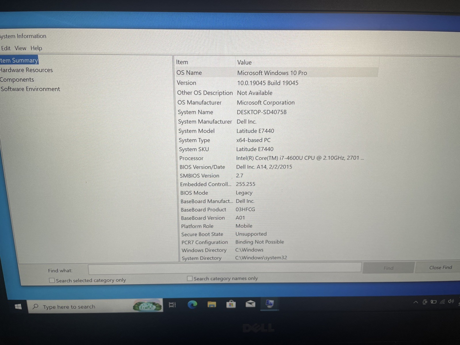 Dell Latitude E7440 Intel I7-4600U 2.1GHz, 16GB RAM, 256GB SSD