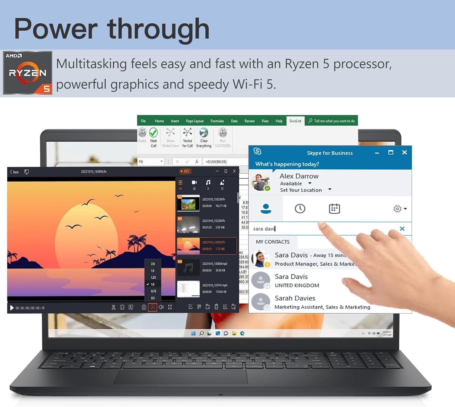 DELL INSPIRON RYZEN 5-7530U 15.6″ FHD TOUCH DISPLAY 8GB 512GB SSD LAPTOP – DE01