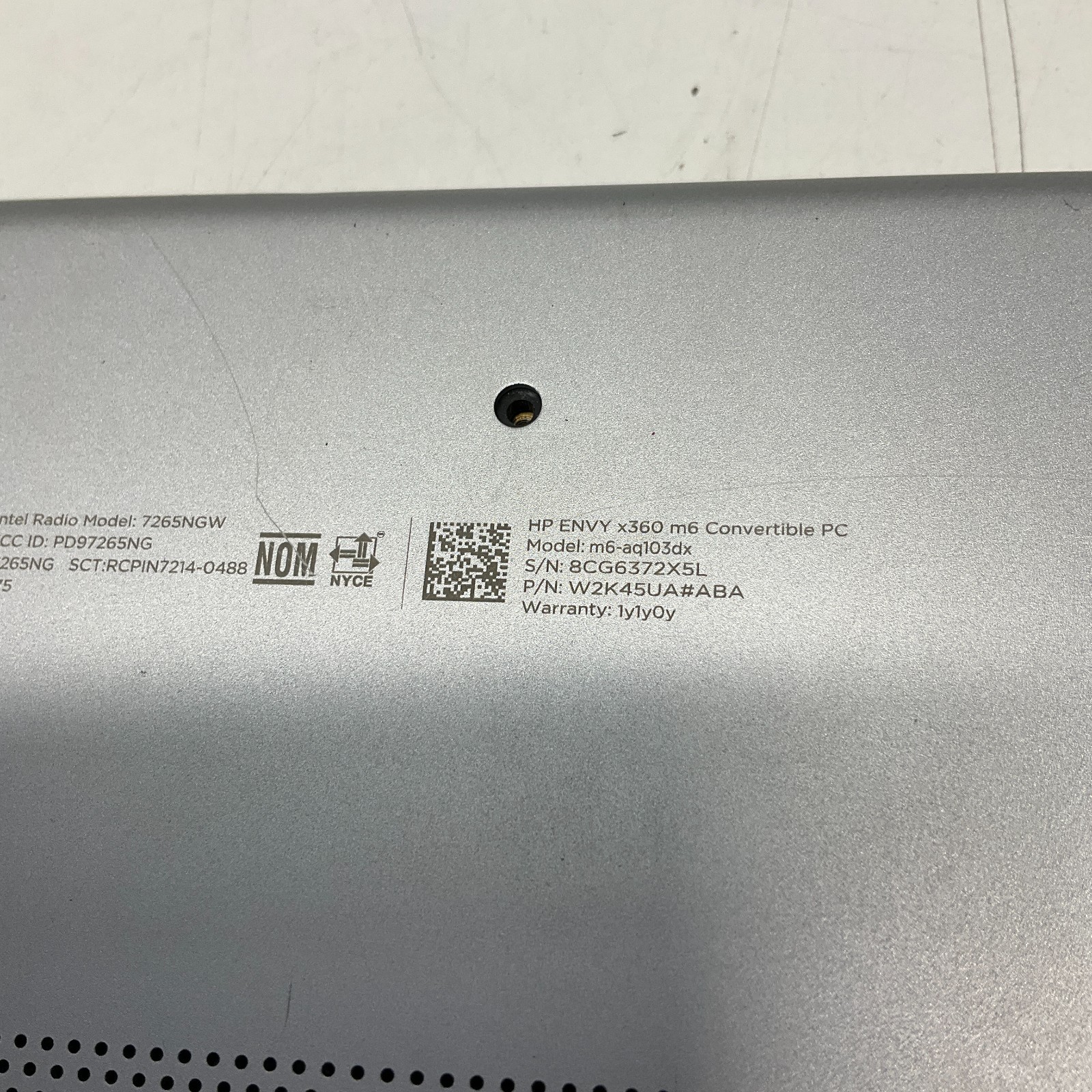 HP ENVY X360 M6 CONVERTIBLE | INTEL CORE I5-7200U 2.50GHZ 1TB HDD 8GB Win 10