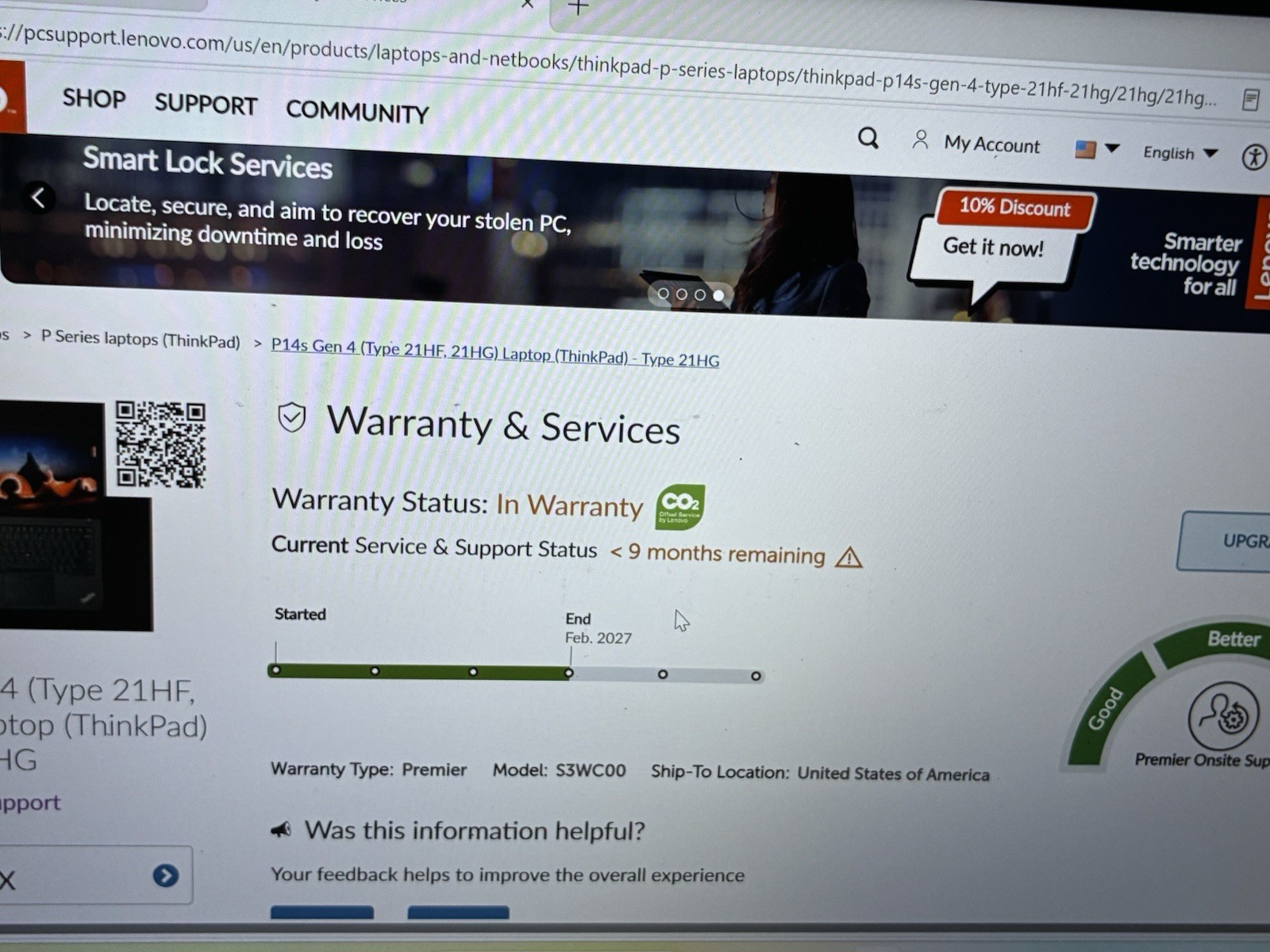 Lenovo ThinkPad P14s Gen 4 14″ i7-1370P, 512GB NVMe, 16GB RAM FHD+ Warranty