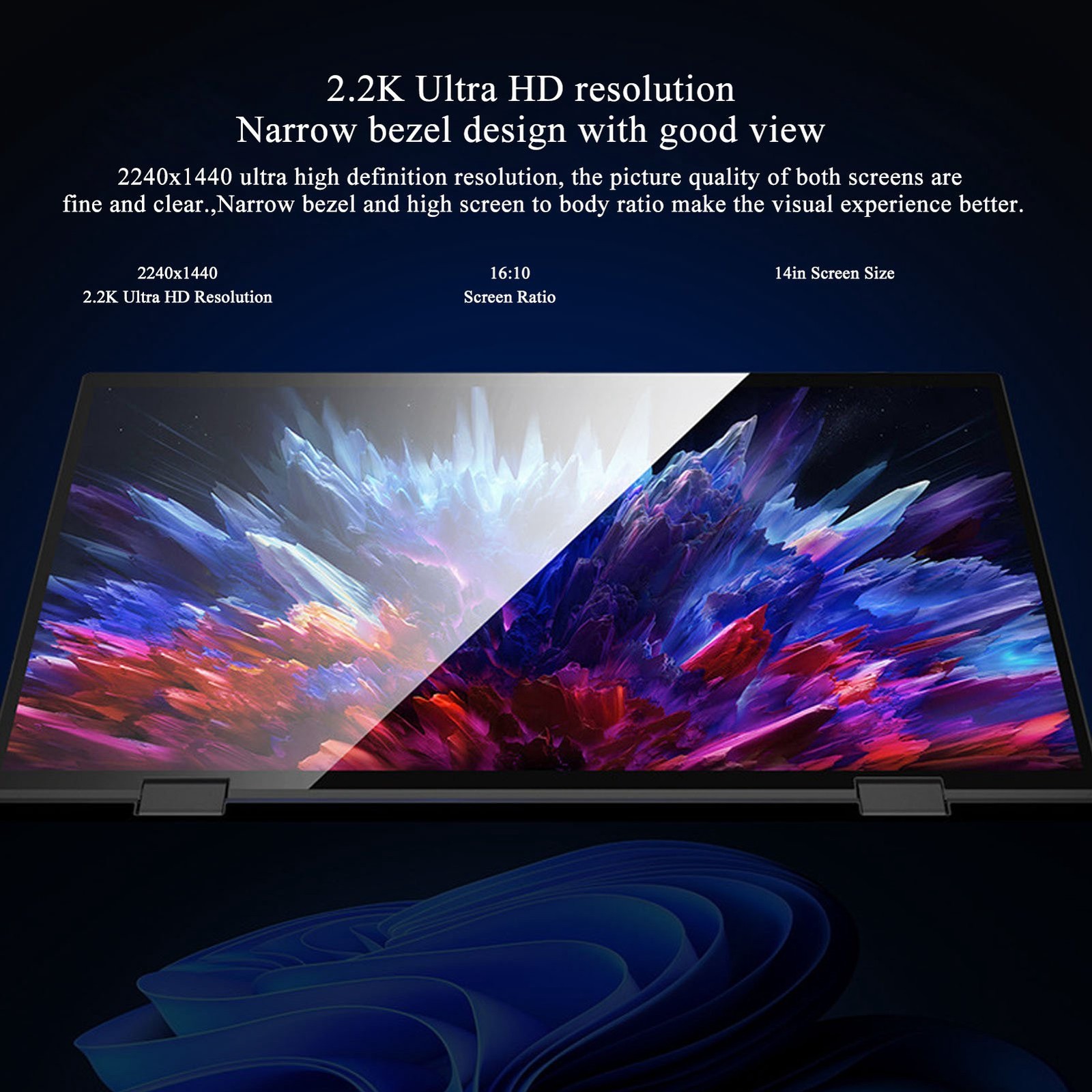 1 Dual Touchscreen Laptop Powerful 16G DDR4 For Business Use