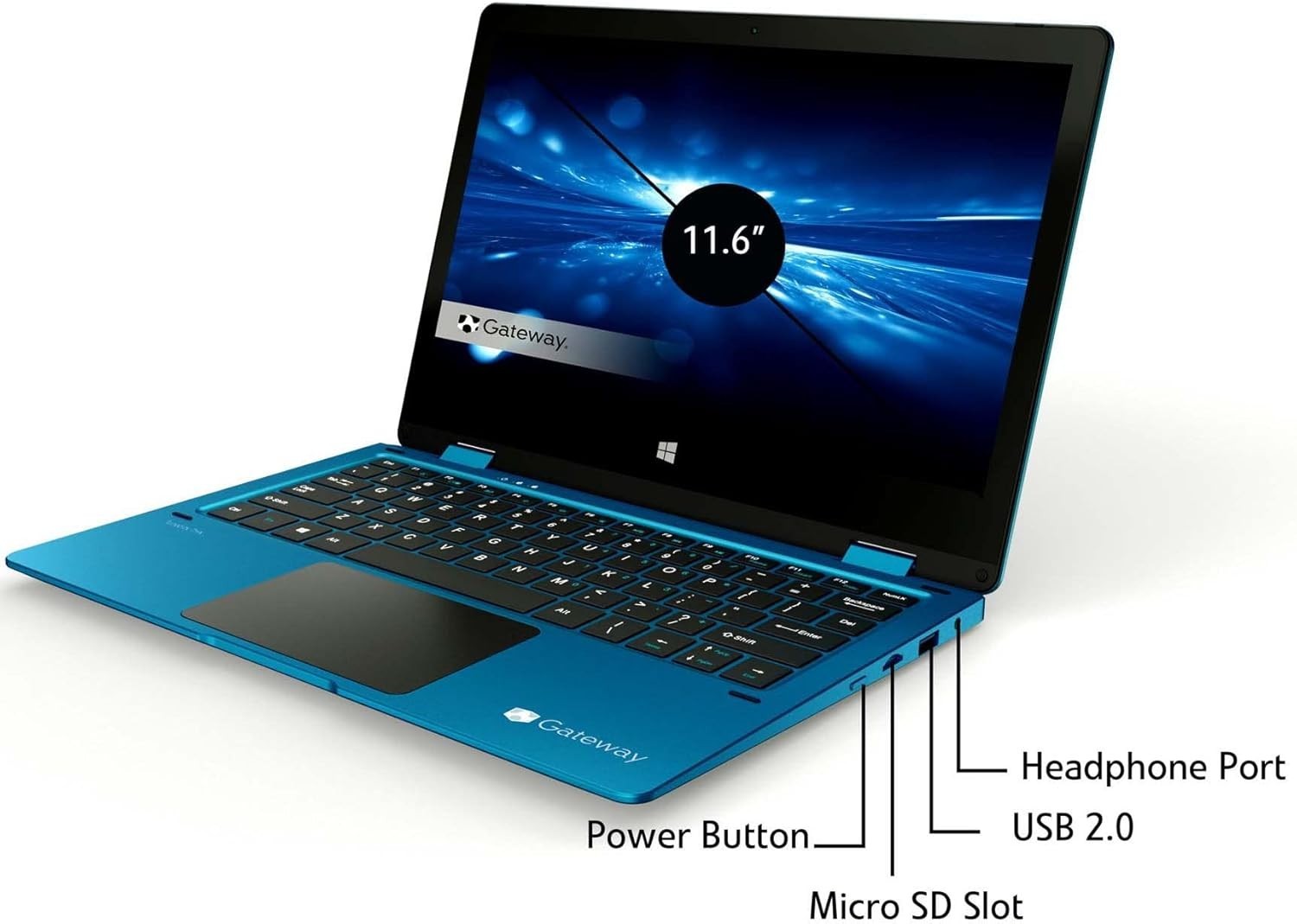 Gateway GWTC116-2 11.6″ Touchscreen (64GB eMMC, Intel Celeron N4020, 1.1GHz, 4GB