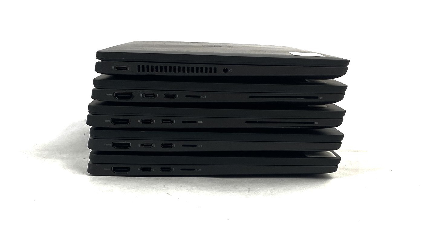 Lot Of 5 Mixed Dell Latitude 7330, 7410, 7310, Ram 16GB, 8GB, SSD 250GB Grade-B