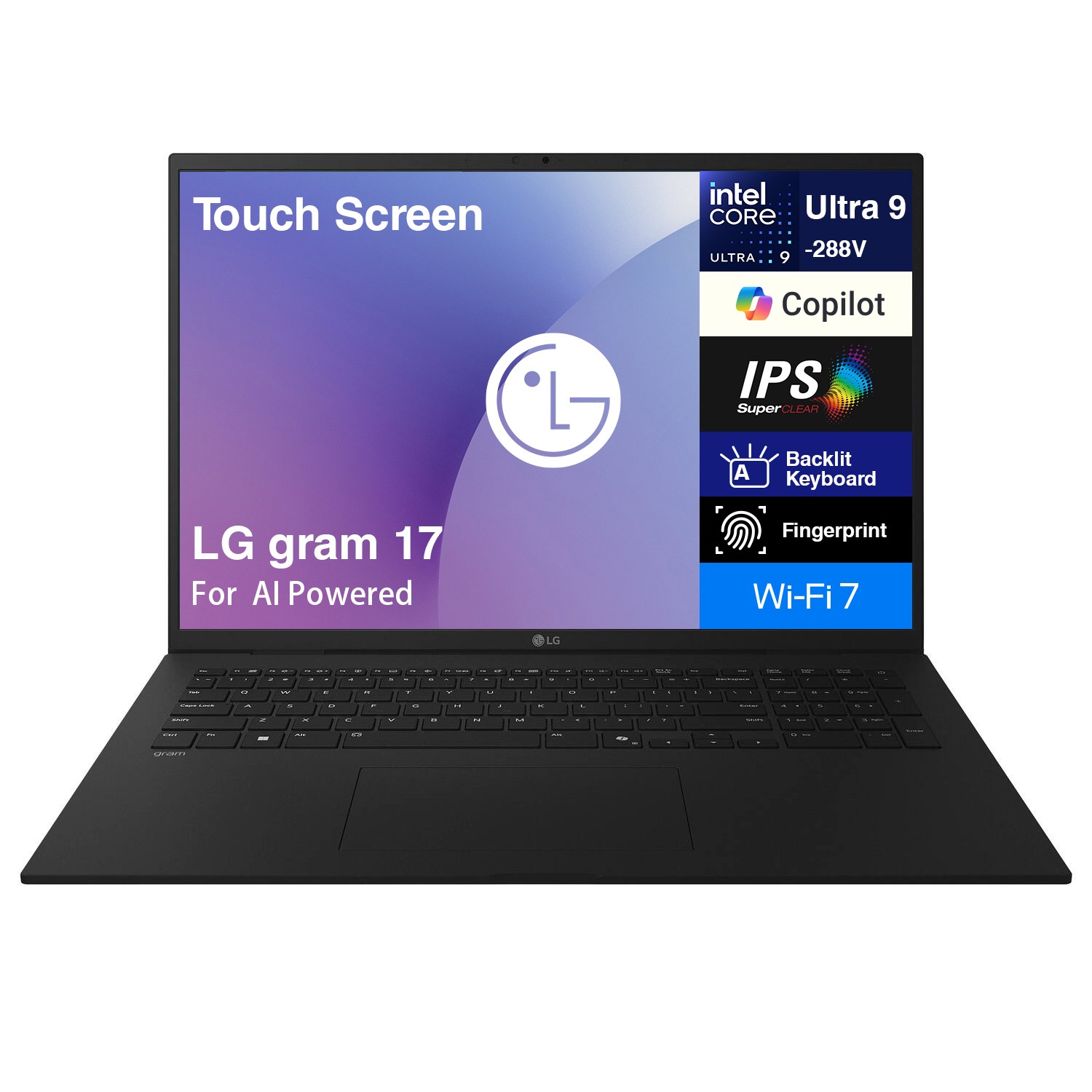 LG gram 17.0″ 2560×1600 Intel Ultra 9-288V 32GB RAM 2TB SSD Windows 11 Pro