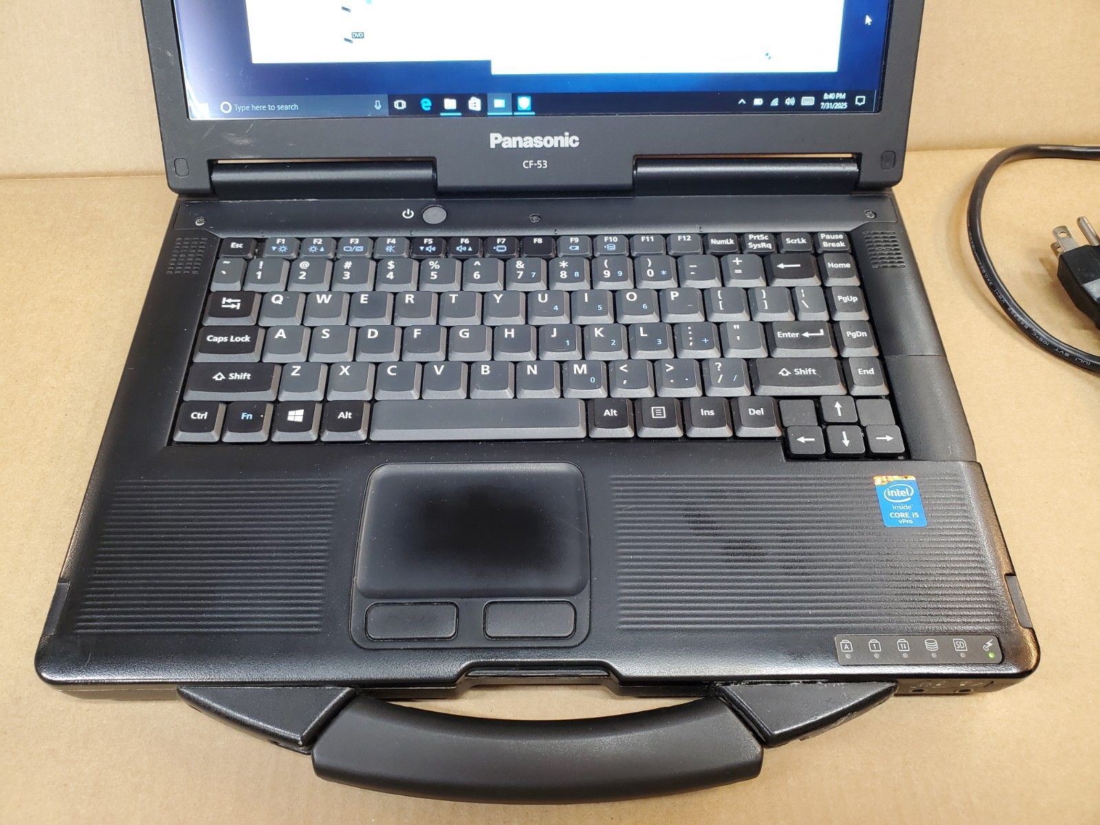 Panasonic Toughbook CF-53 14″ Core i5 4310U 4GB RAM 256GB SSD DVD-RW WIN 10 Pro