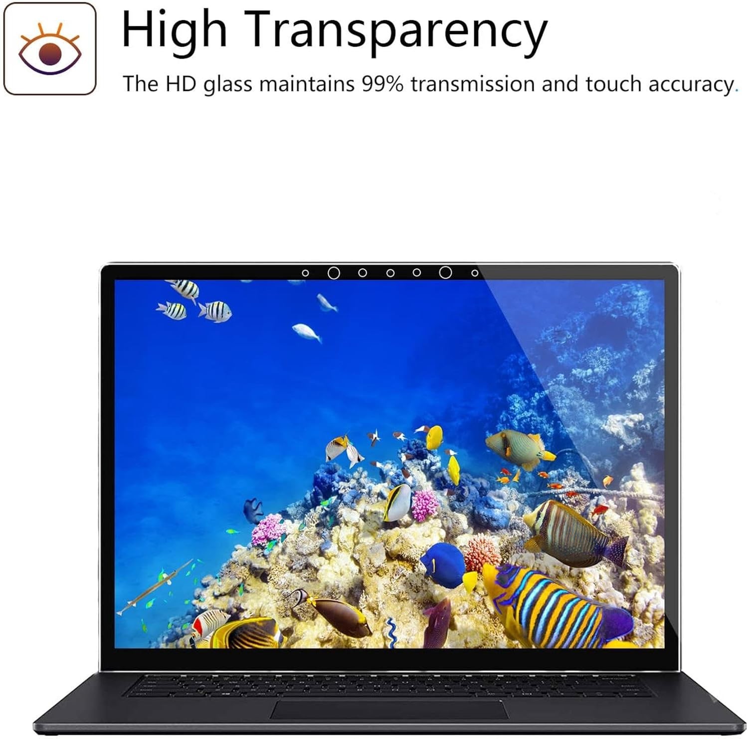 3-Pack Tempered Glass Screen Protector for 13.5 Inch Microsoft Surface Laptop 6