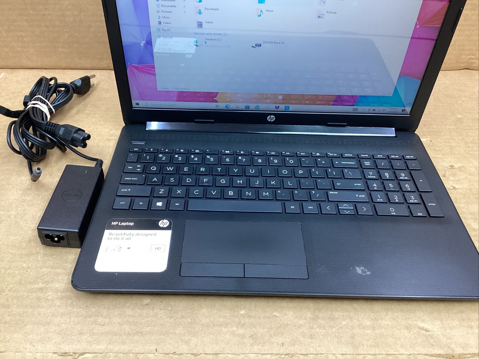 HP 15-Db0015Dx 15.6″ Laptop AMD A6 9225 4GB 1 TB SSD W10P