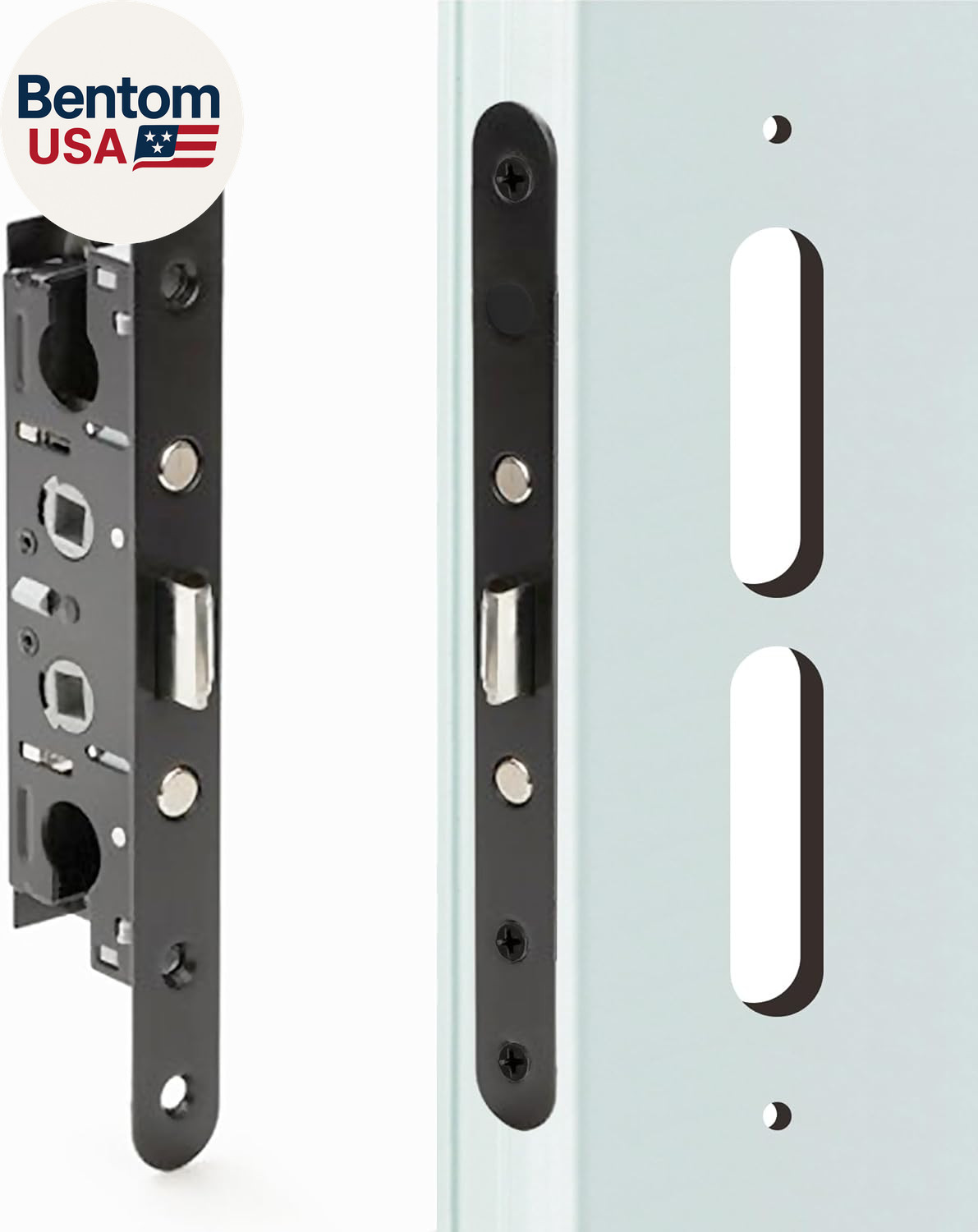 2 Point Bolt Mortise Lock Replacement Fits for Pella Storm Doors ONLY, 2-1/2″ Ha