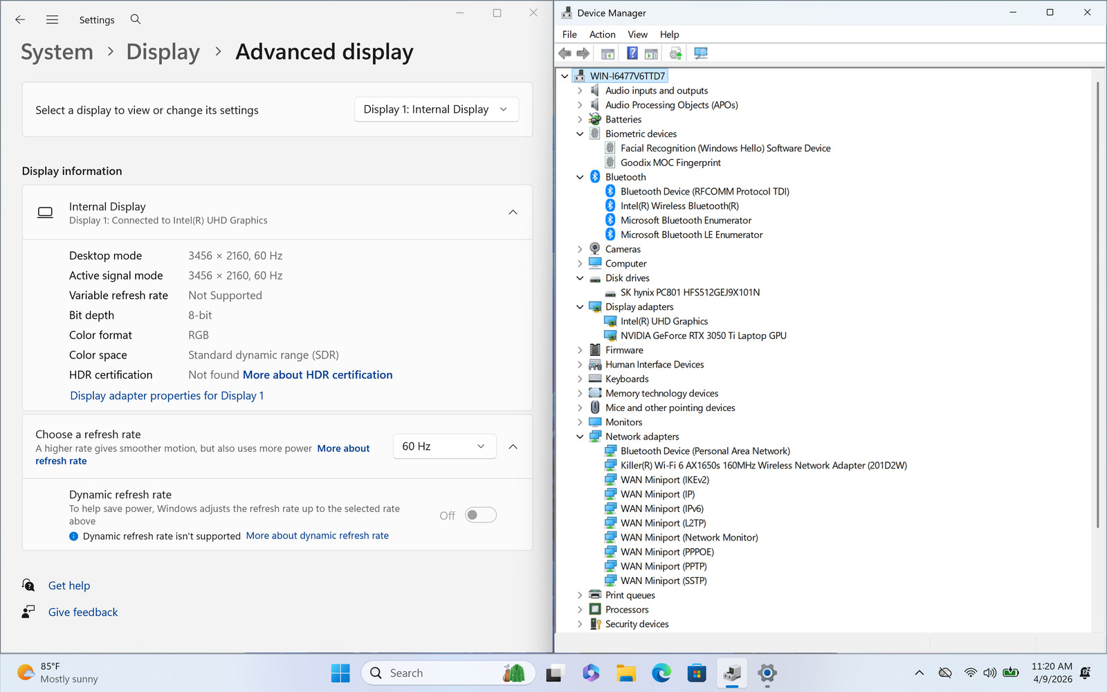 Dell XPS 15 9510 16″ Touch I9-11900H 512GB 32GB W11P RTX 3050 Ti Backlit FPR