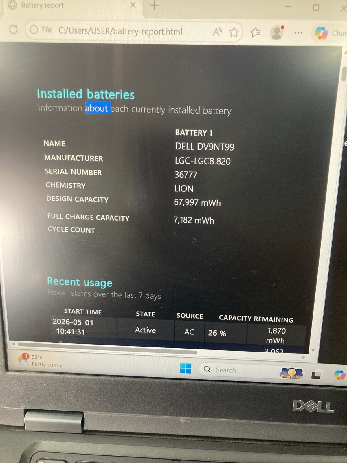 Dell Latitude 5491 Intel Core i5-8400 2.5GHz 4GB Memory 256GB SSD Win 11Pro