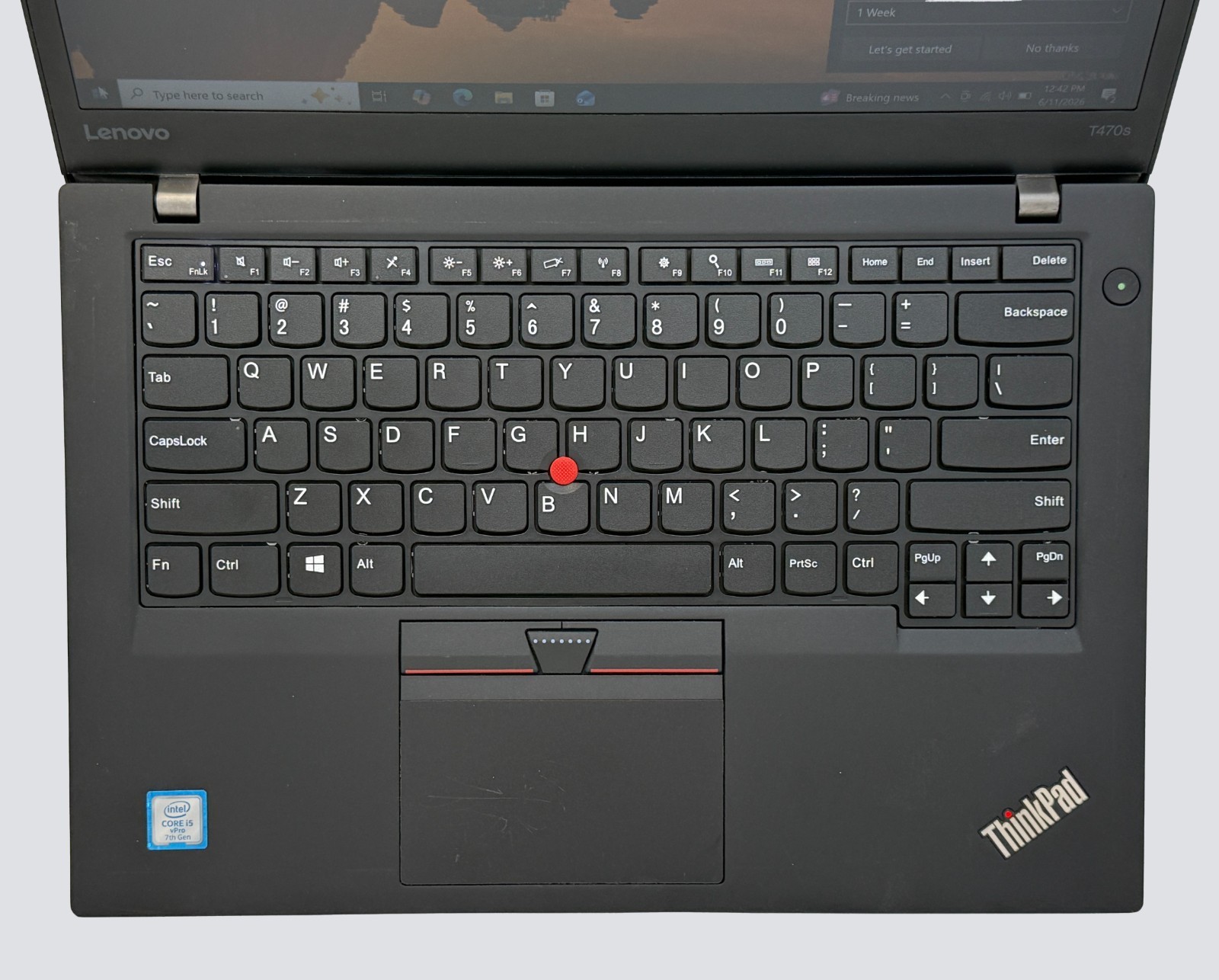 Lenovo Thinkpad T470s i5-7200u 2.5GHz 8GB RAM 128GB SSD