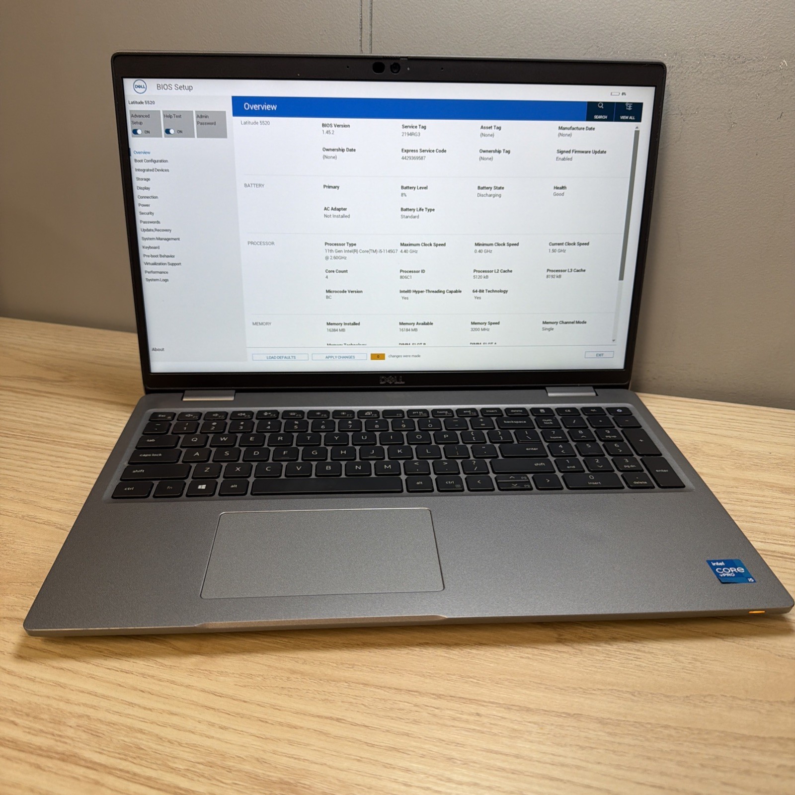 Dell Latitude 5520 i5-1145G7 16GB 512GB SSD 15″ FHD No OS – Good Battery