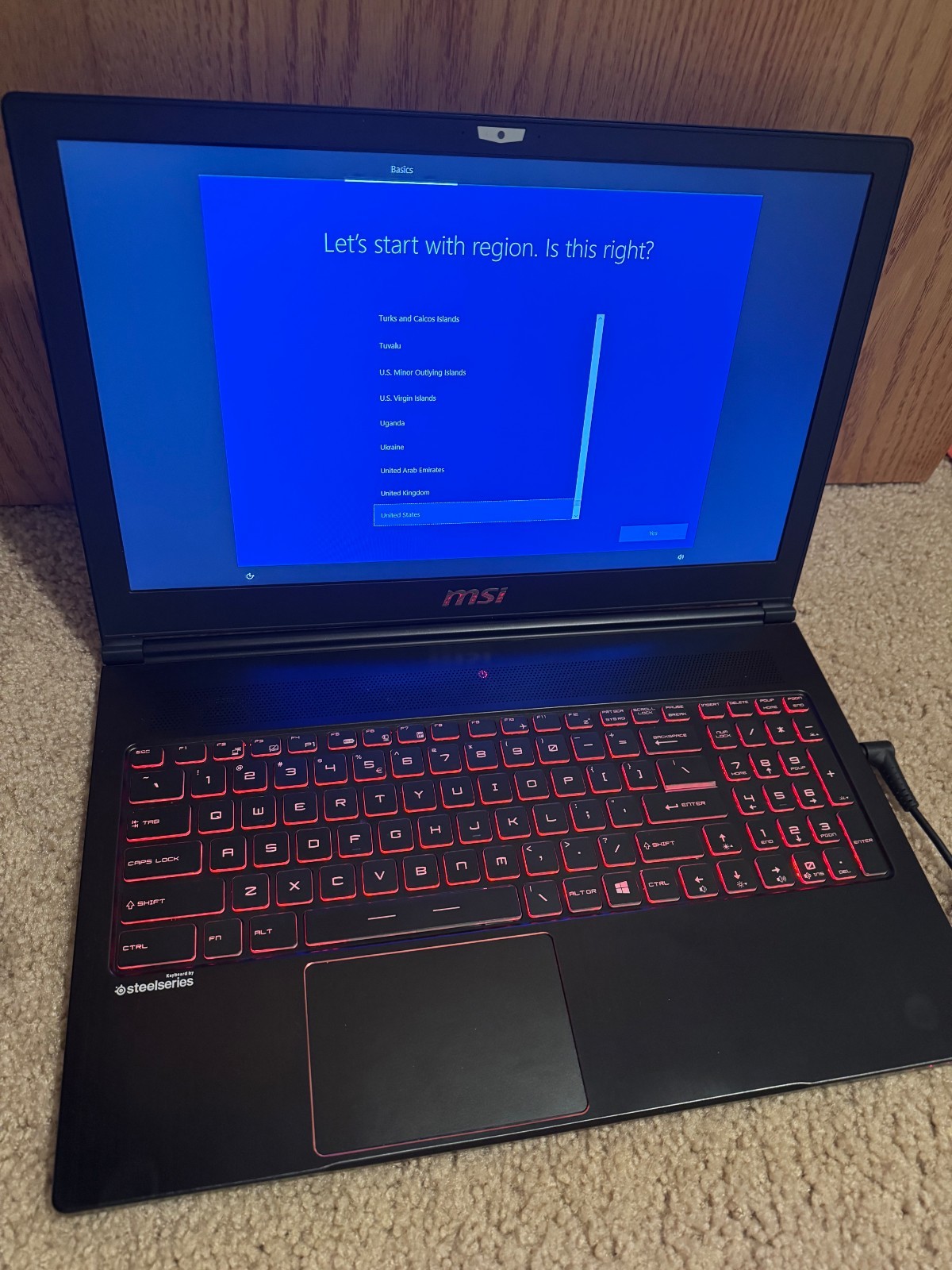 MSI GS63VR Stealth Pro 15.6″ 512GB SSD, 1TB HDD, Intel Core i7, 32GB Ram, 1060