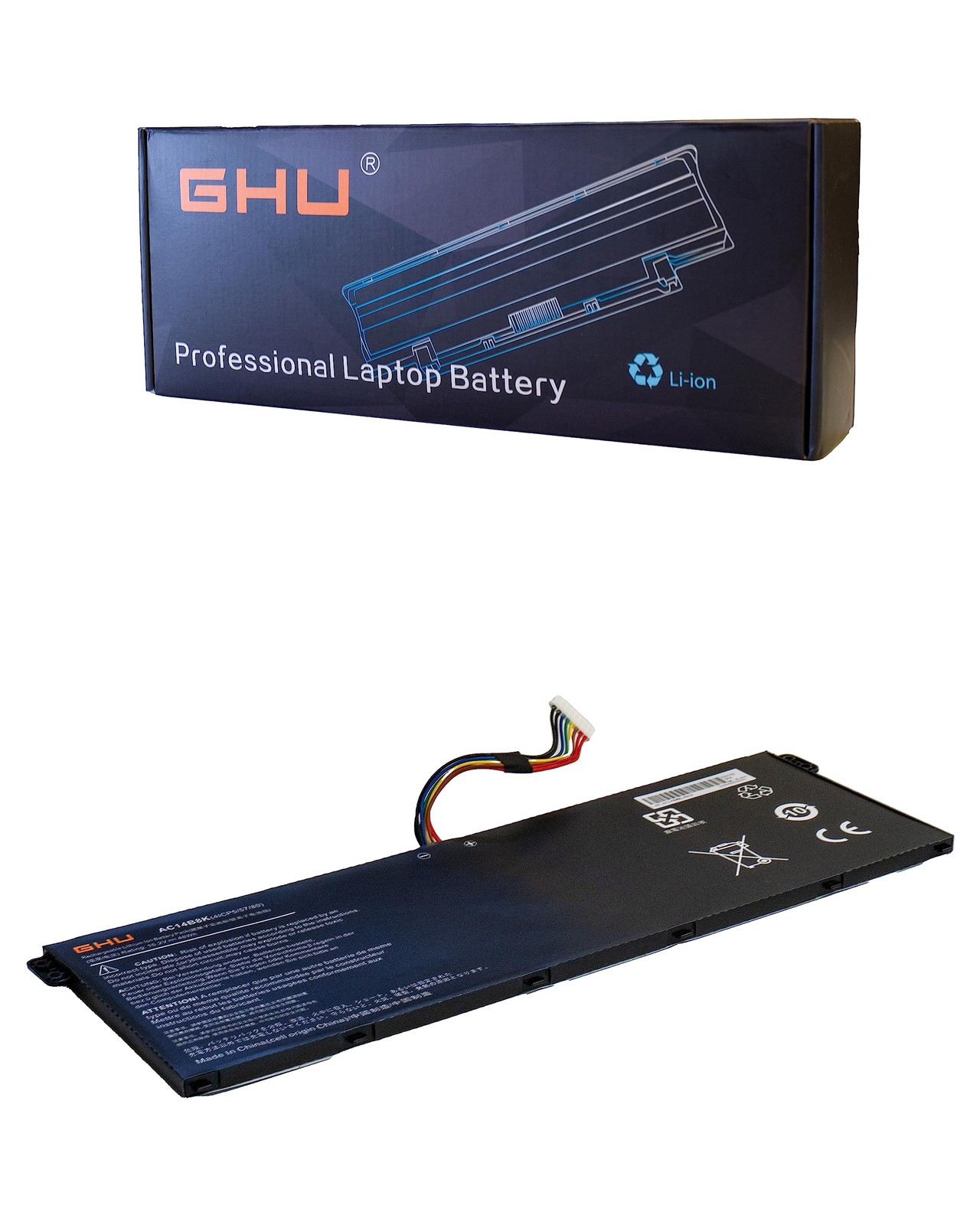 GHU Premium AC14B8K Battery for Acer 48Wh Fast Charge Polymer Cell UL Certified